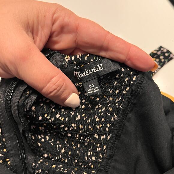 Madewell Playground Floral Posies Button Front Wide Leg Jumpsuit Size 00 - Picture 8 of 13